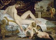 Lambert Sustris Venus and Love Spain oil painting artist